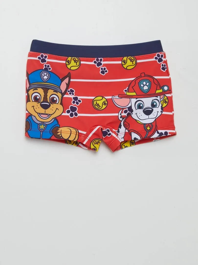 Bañador tipo boxer 'La Patrulla Canina' - ROJO