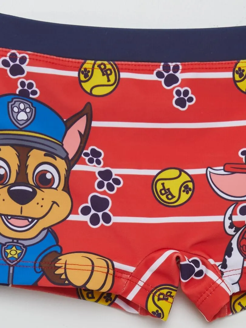 Bañador tipo boxer 'La Patrulla Canina' - ROJO