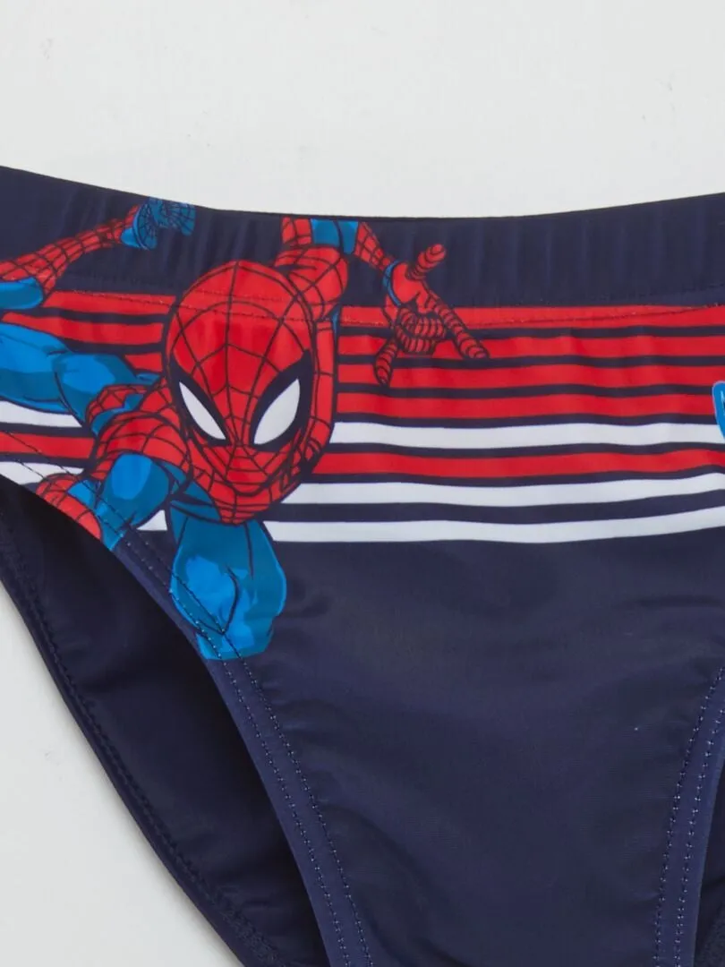 Bañador tipo slip 'Spiderman' - AZUL