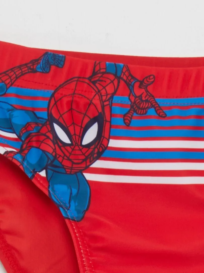 Bañador tipo slip 'Spiderman' - ROJO