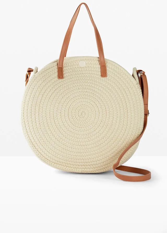 Bolso de paja Natural-coñac