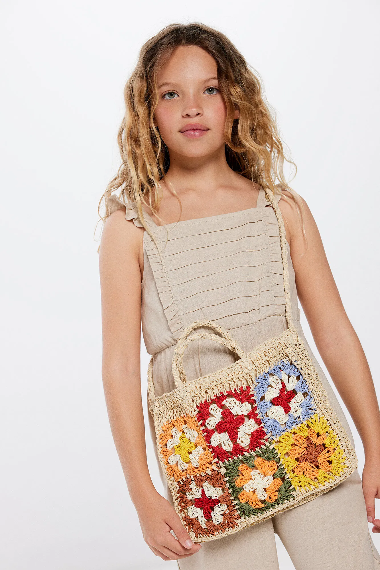 Bolso flores niña