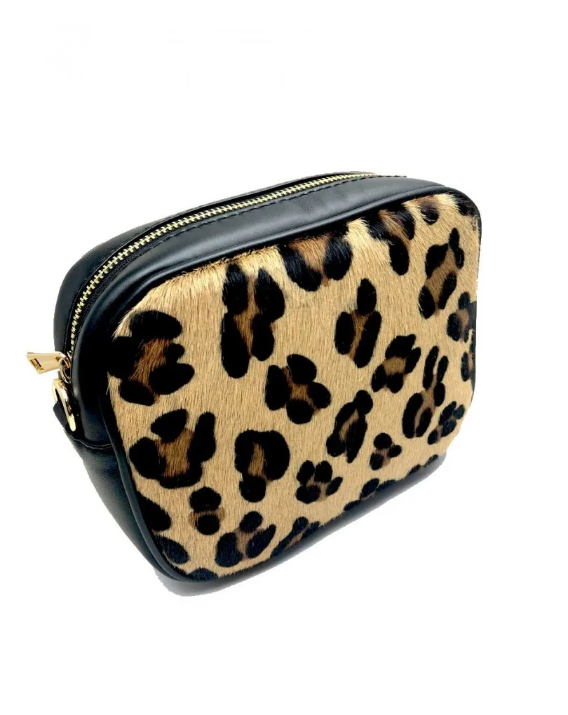 BOLSOS  BANDOLERA  PIEL LEOPARDO MANCHA GRANDE TIPO BANDOLERA