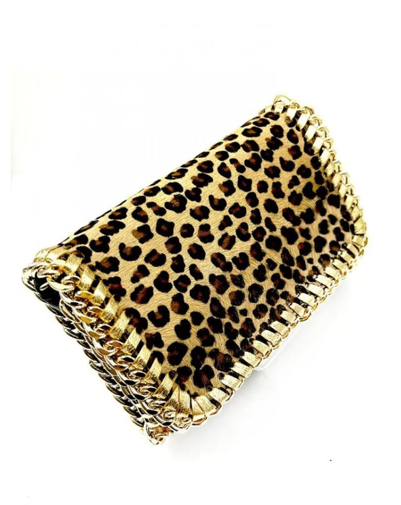 BOLSOS DE PIEL ANIMAL PRINT LEOPARDO DIBUJO PEQUEÑO