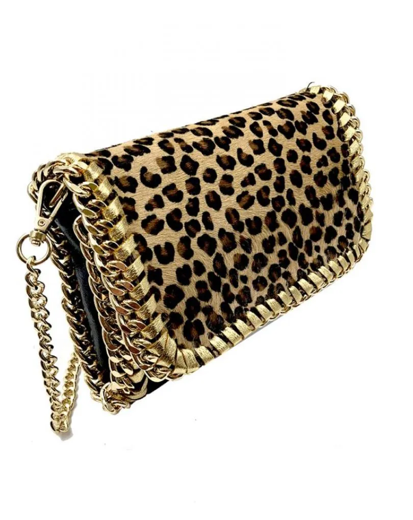 BOLSOS DE PIEL ANIMAL PRINT LEOPARDO DIBUJO PEQUEÑO