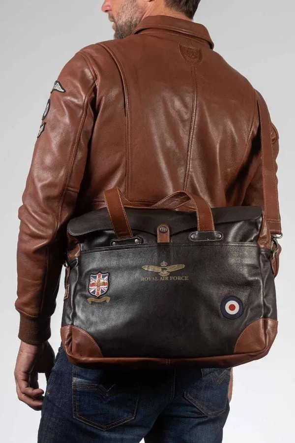 Bolsos Hombre Royal Air Force Crooks3 Dark Brown