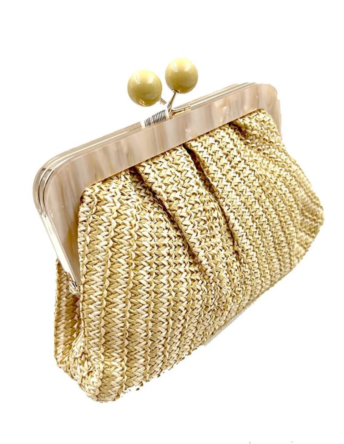 BOLSOS RAFIA DE FIESTA BEIGE ARENA PARA VERANO