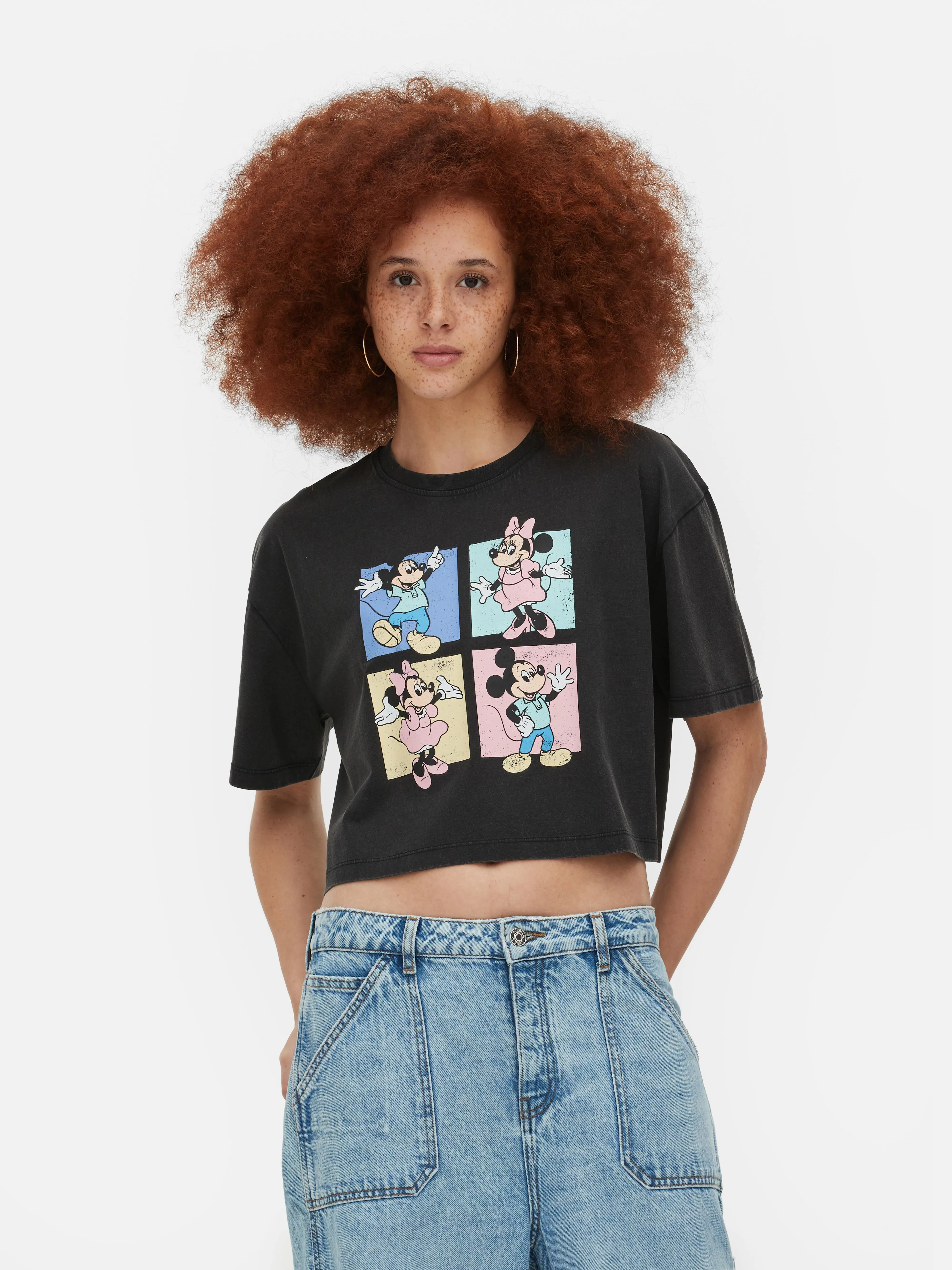 Camiseta corta de Mickey y Minnie Mouse de Disney