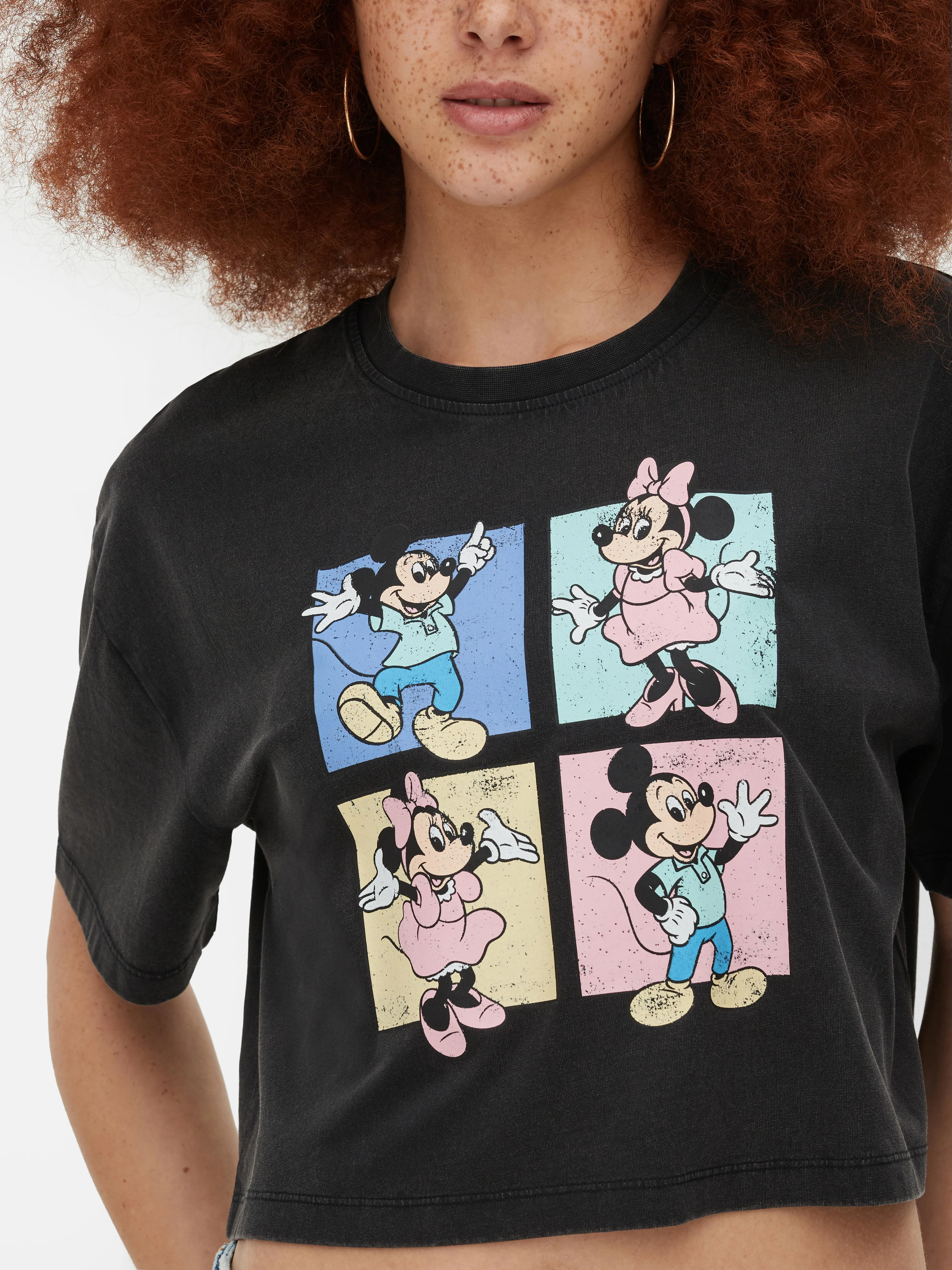 Camiseta corta de Mickey y Minnie Mouse de Disney