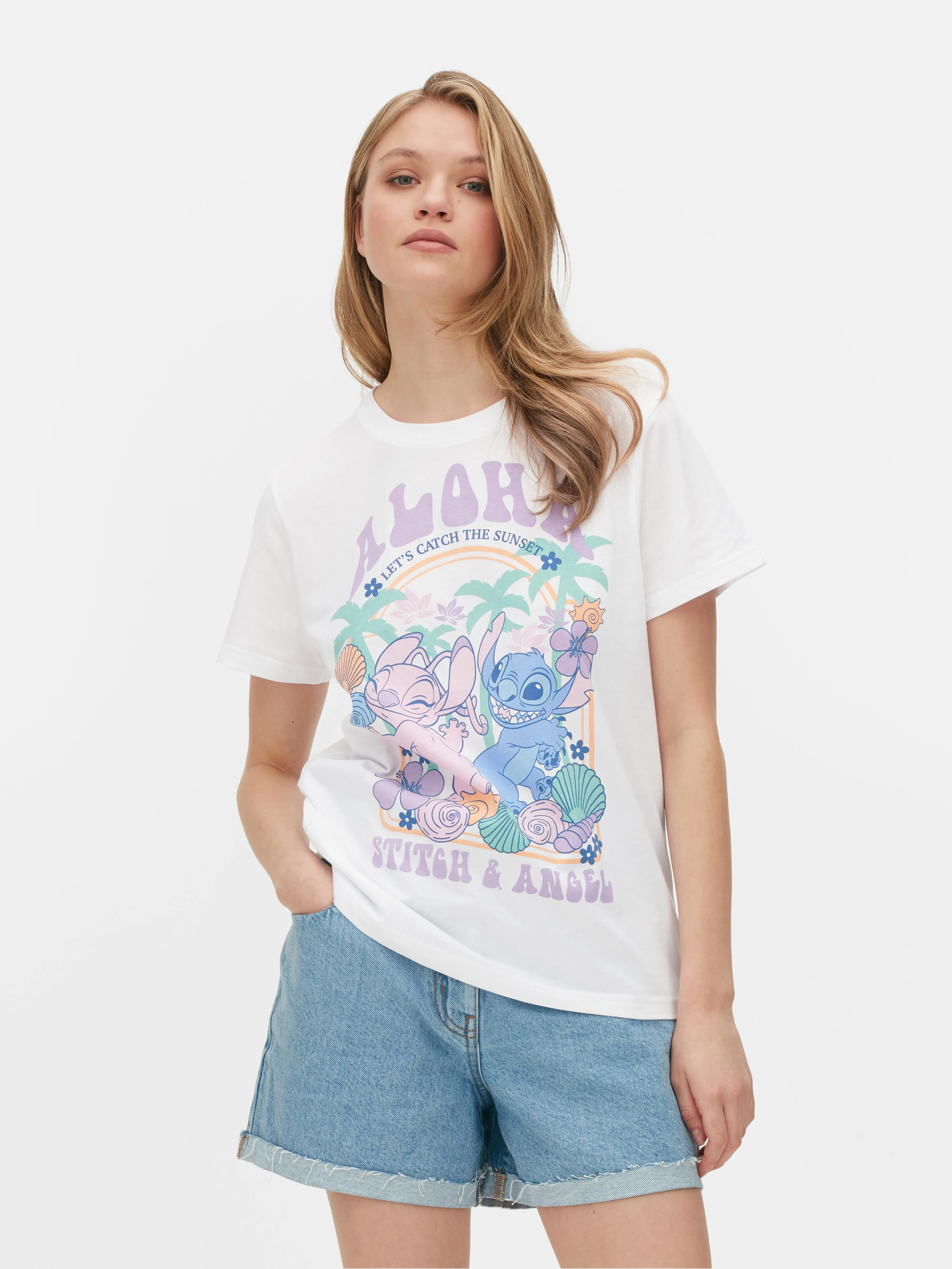 Camiseta estampada «Aloha» de Stitch de Disney