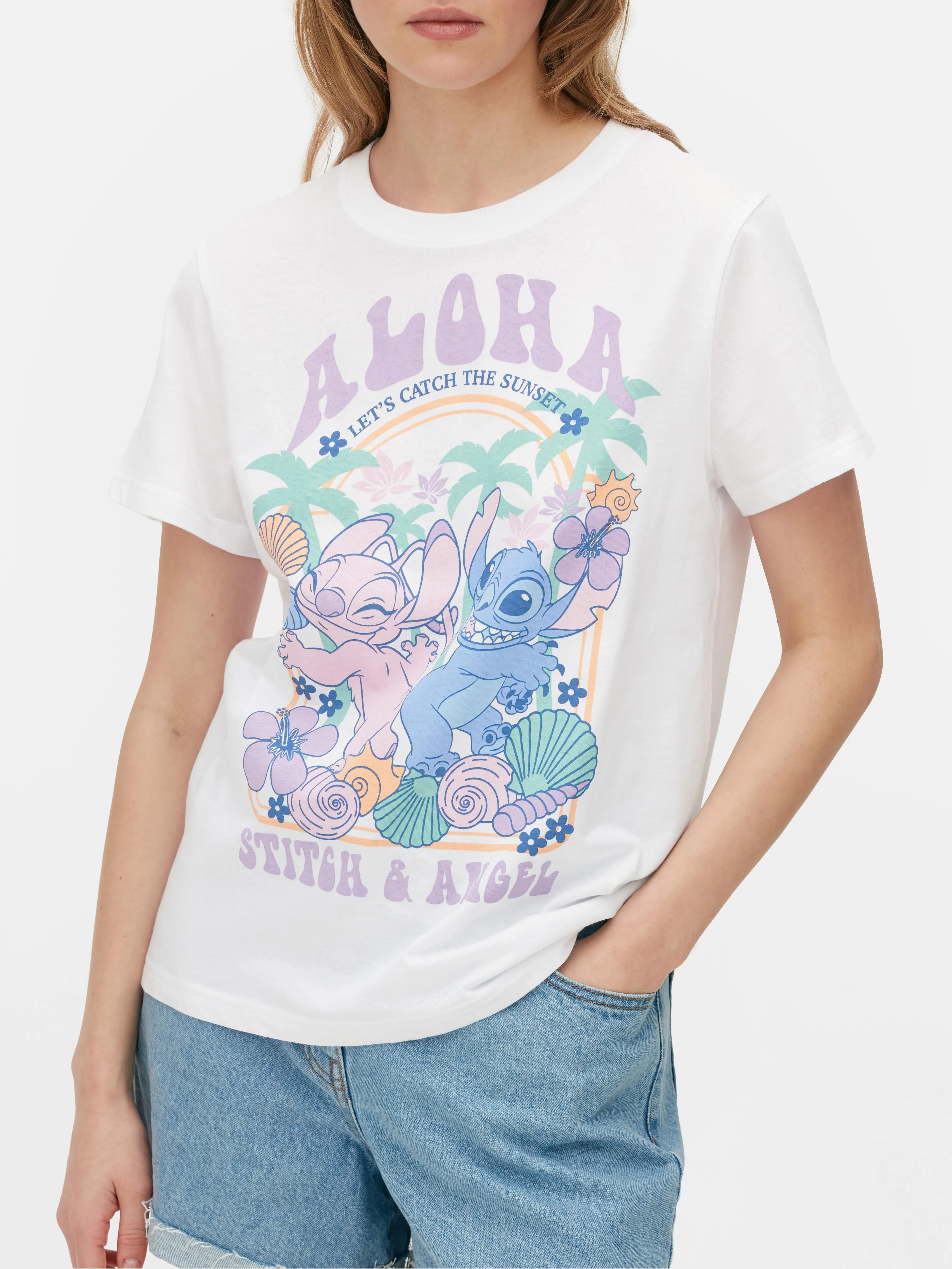 Camiseta estampada «Aloha» de Stitch de Disney