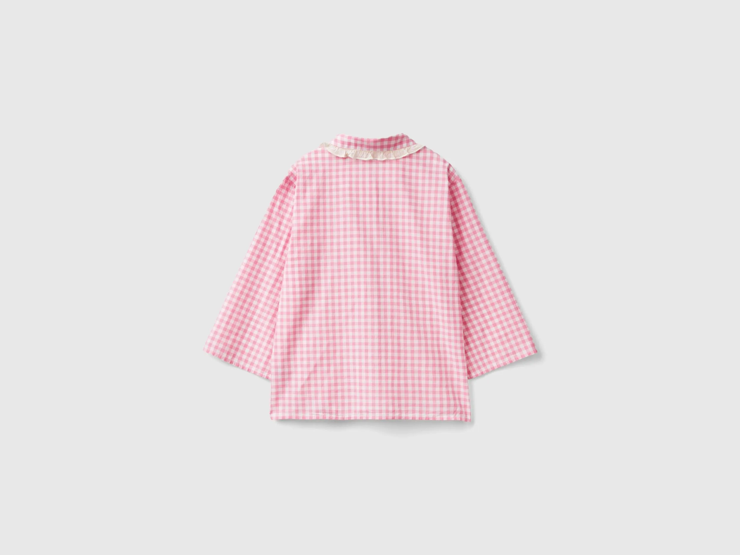 Chaqueta de pijama de cuadritos de Vichy