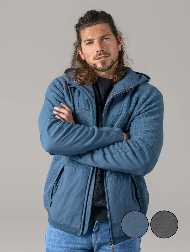 Chaqueta polar para hombre de algodón orgánico