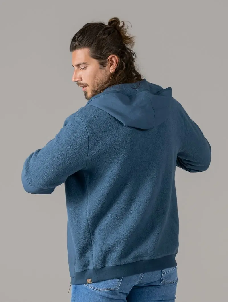 Chaqueta polar para hombre de algodón orgánico