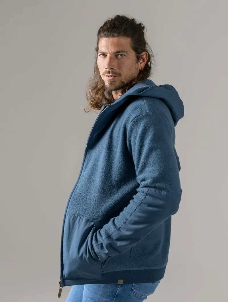 Chaqueta polar para hombre de algodón orgánico