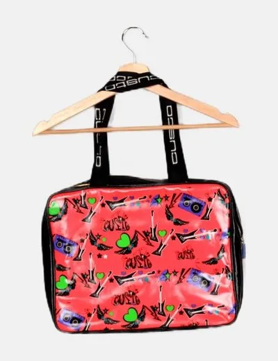 Custo Bolso rosa estampado