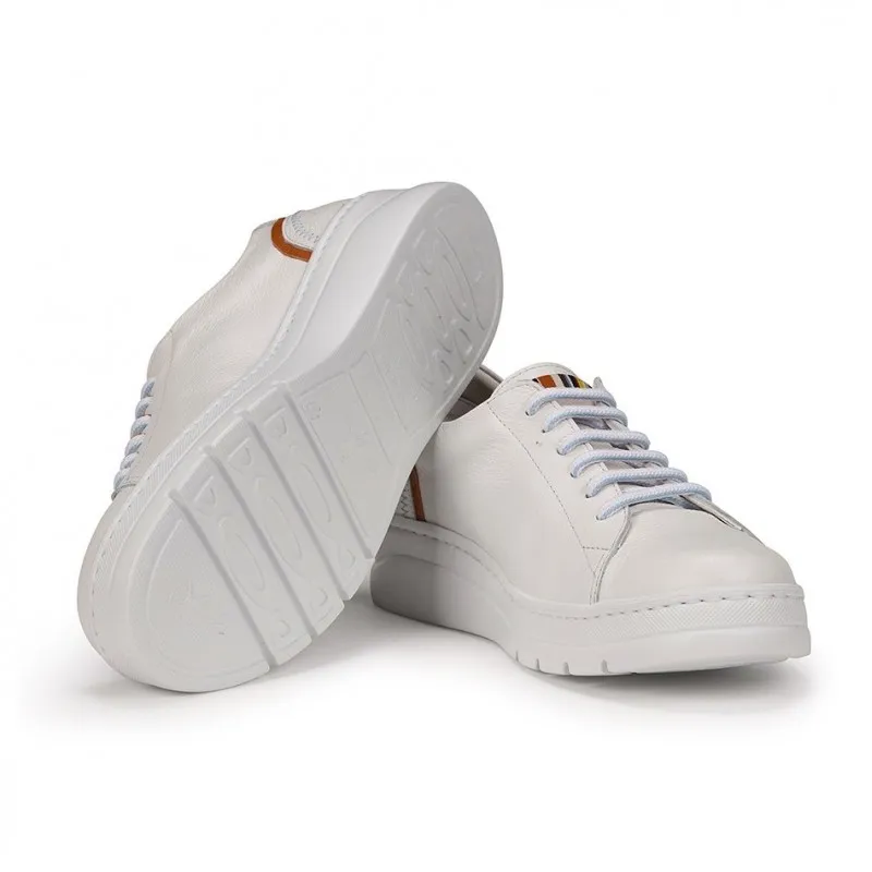 FLUCHOS Pompas F1422 Agua y Blanco Deportivo cordones mujer