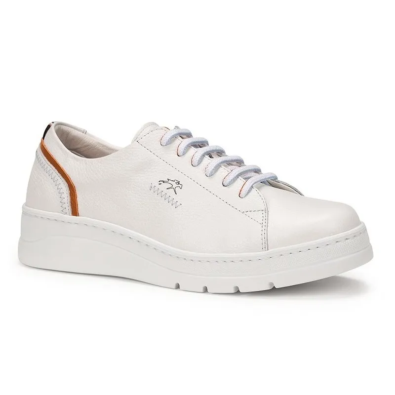 FLUCHOS Pompas F1422 Agua y Blanco Deportivo cordones mujer