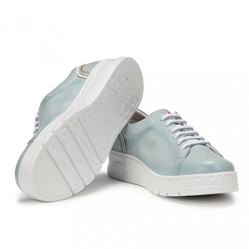 FLUCHOS Pompas F1422 Agua y Blanco Deportivo cordones mujer