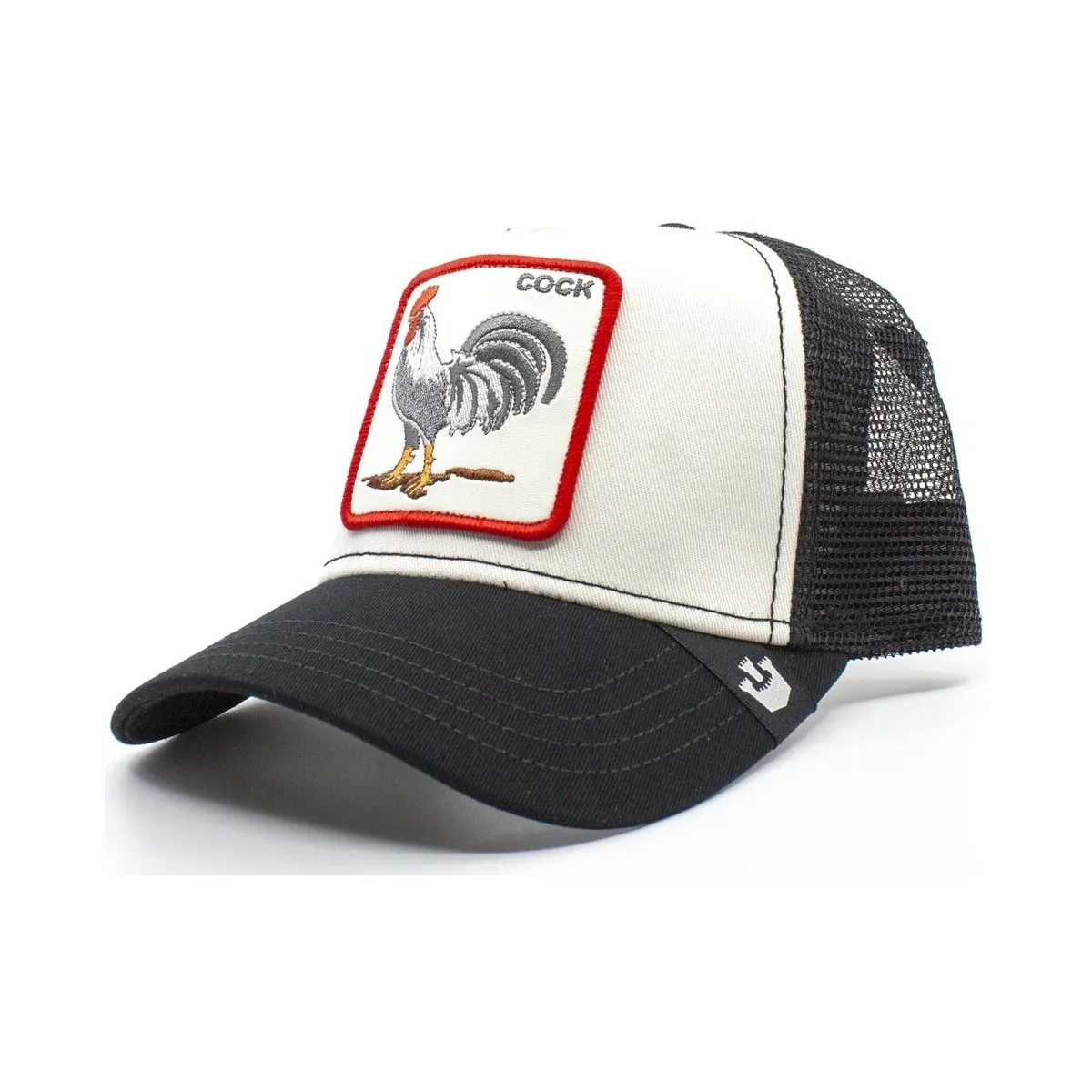 Gorra  COCK Blanco y Negro