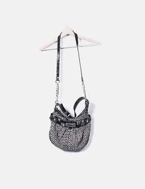 Guess Bolso negro tachas print