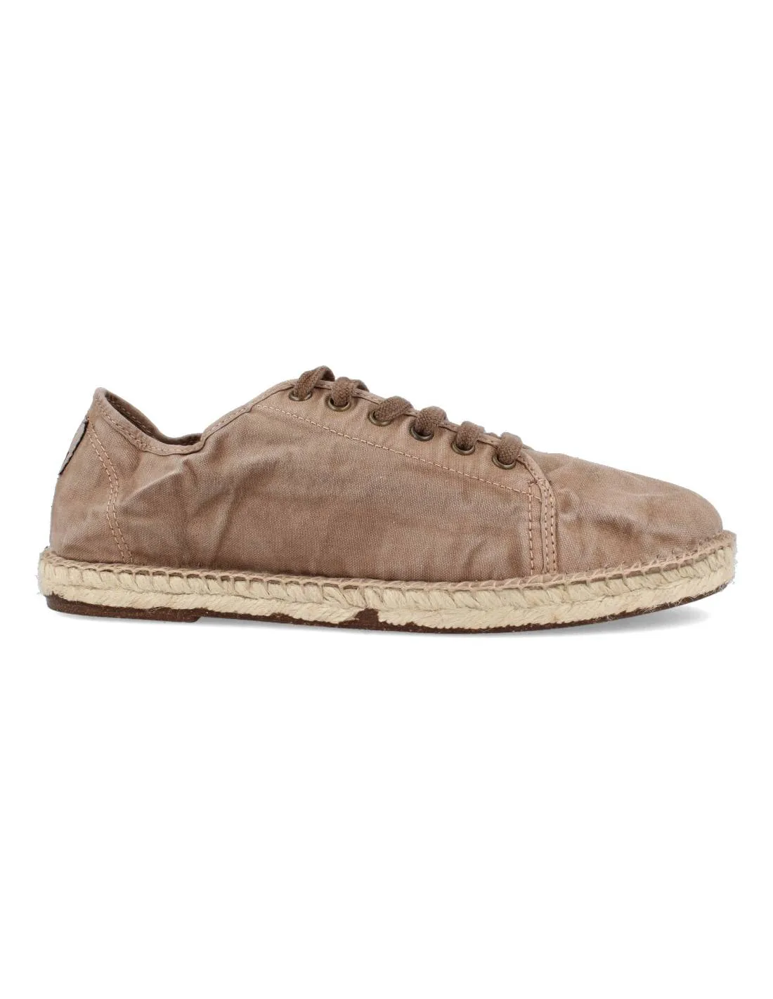 Natural World - Zapatilla Basket Esparto Cordones Beige