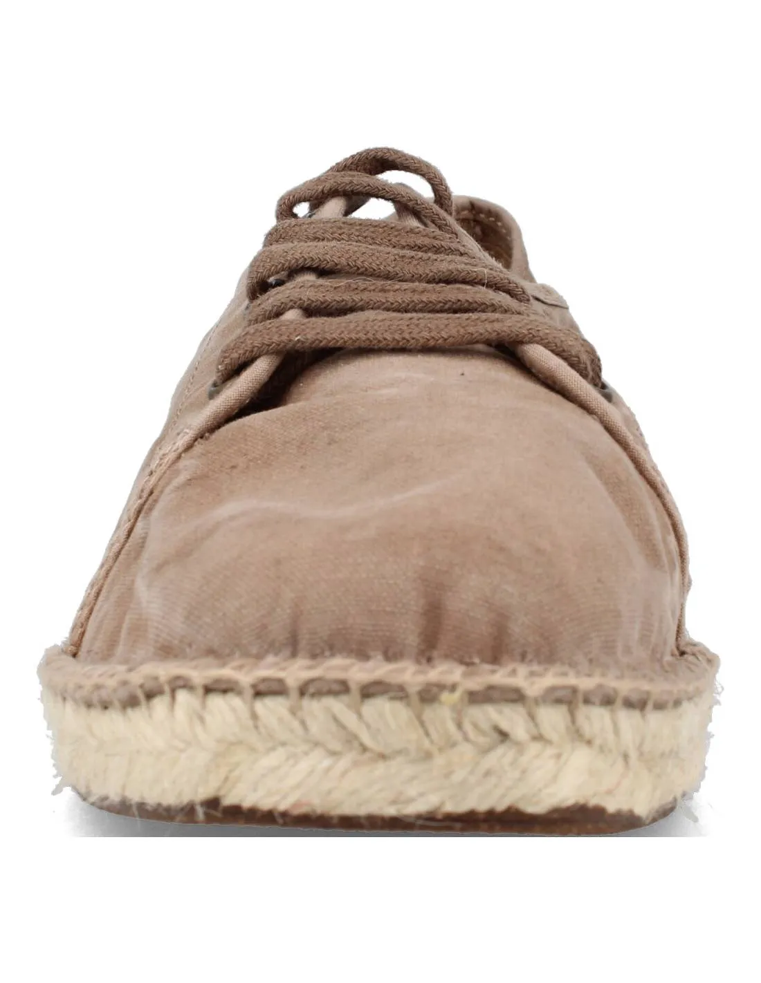 Natural World - Zapatilla Basket Esparto Cordones Beige