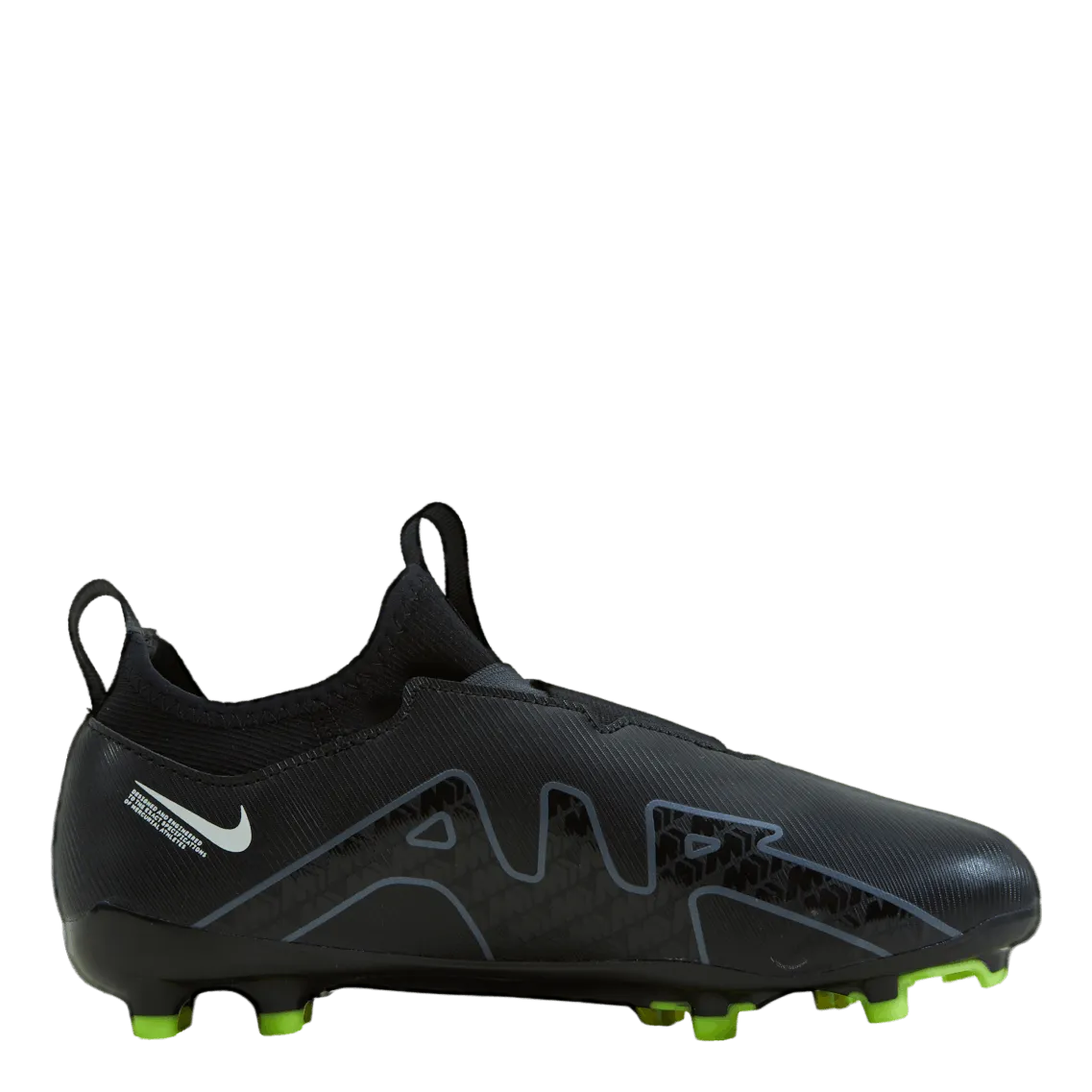 Nike Junior Zoom Vapor 15 Academy Fg/mg Black/dk Smoke Grey-summit Whi