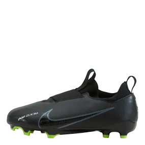 Nike Junior Zoom Vapor 15 Academy Fg/mg Black/dk Smoke Grey-summit Whi