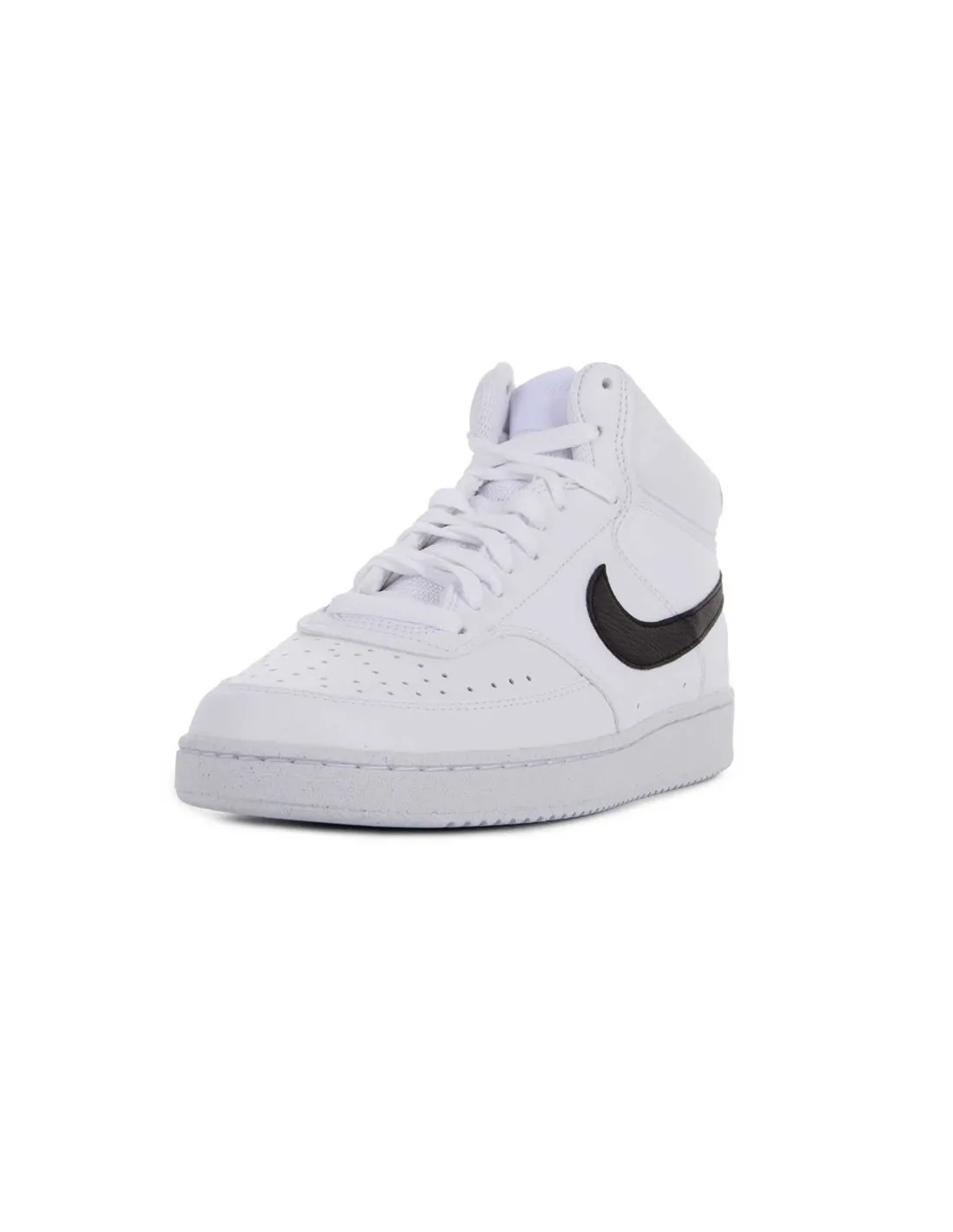 NIKE - Zapatillas blanco y negro Court Vision Mid NN Hombre