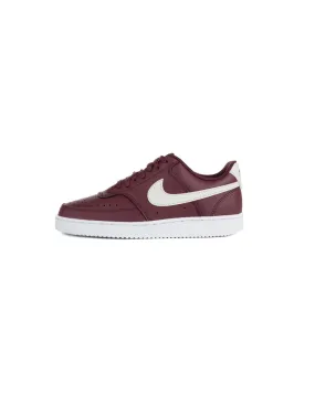 NIKE - Zapatillas burdeos Court Vision Low Mujer