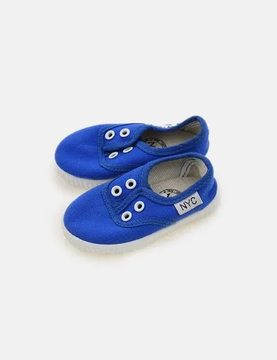 NYC Fashion Zapatilla azul sin cordones