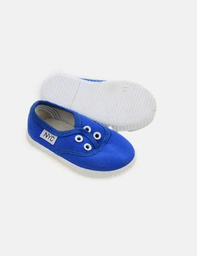 NYC Fashion Zapatilla azul sin cordones