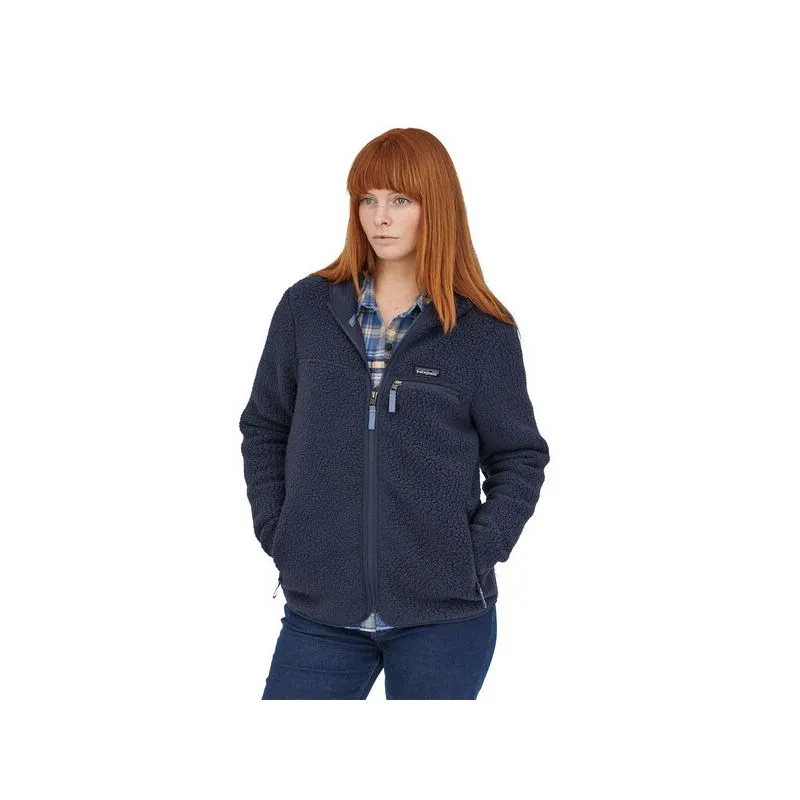 Patagonia Retro Pile (New Navy) forro polar con capucha para mujer