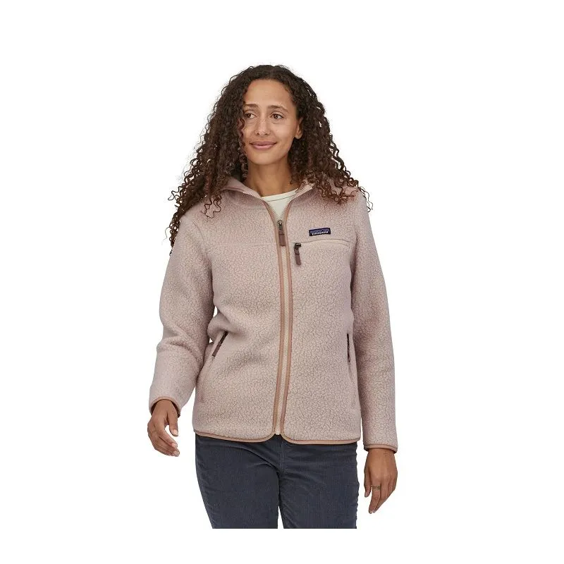 Patagonia Retro Pile (Shroom Taupe) forro polar con capucha para mujer