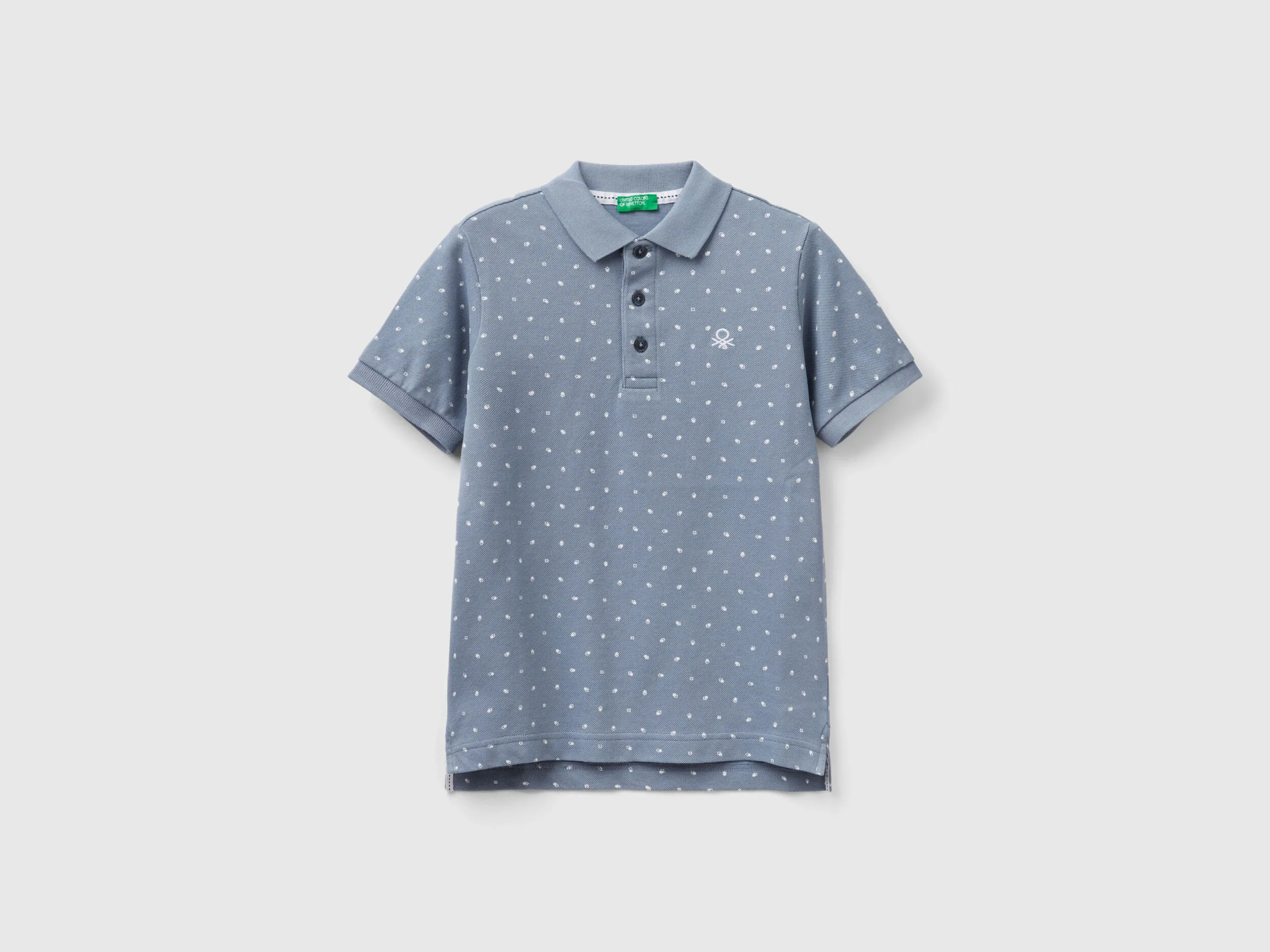 Polo con microestampado slim fit