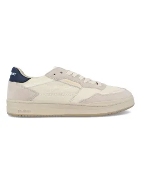 Pompeii - Zapatilla Casual Elan Leather Ecru Nylon Navy Beige