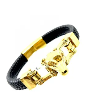 PULSERAS DE CUERO  PARA HOMBRE MOTEROS HARTLEY