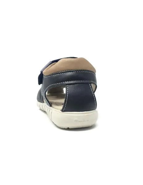 sandalia azul velcro