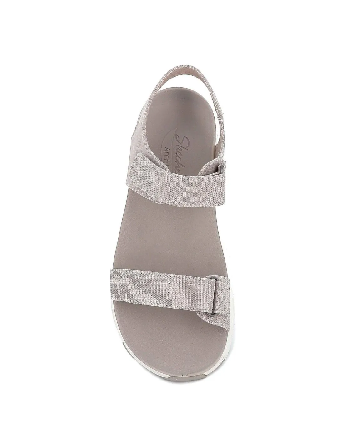 Sandalia deportiva textil beige Skechers