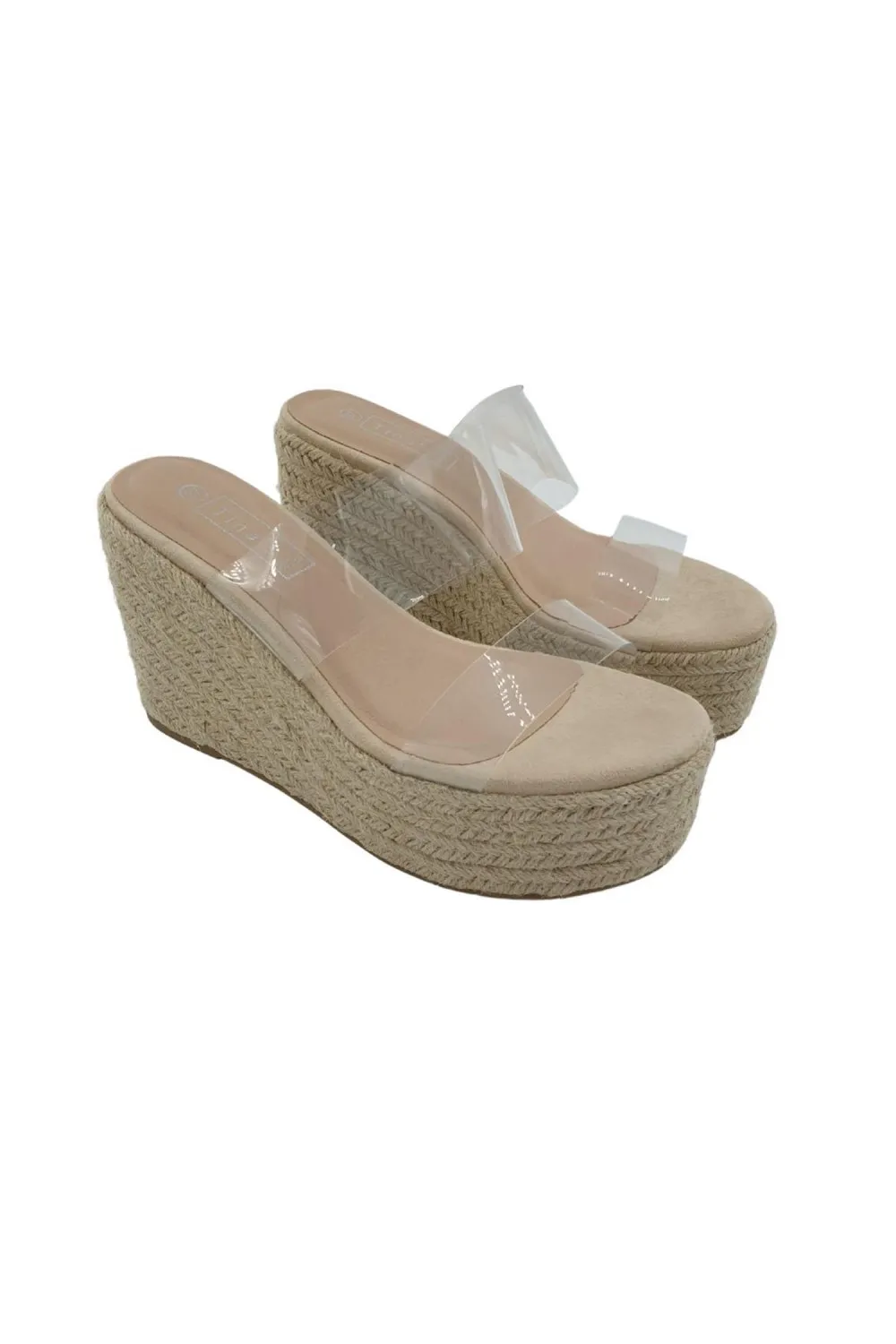 Sandalia esparto transparencias beige 2210be