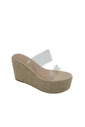 Sandalia esparto transparencias beige 2210be