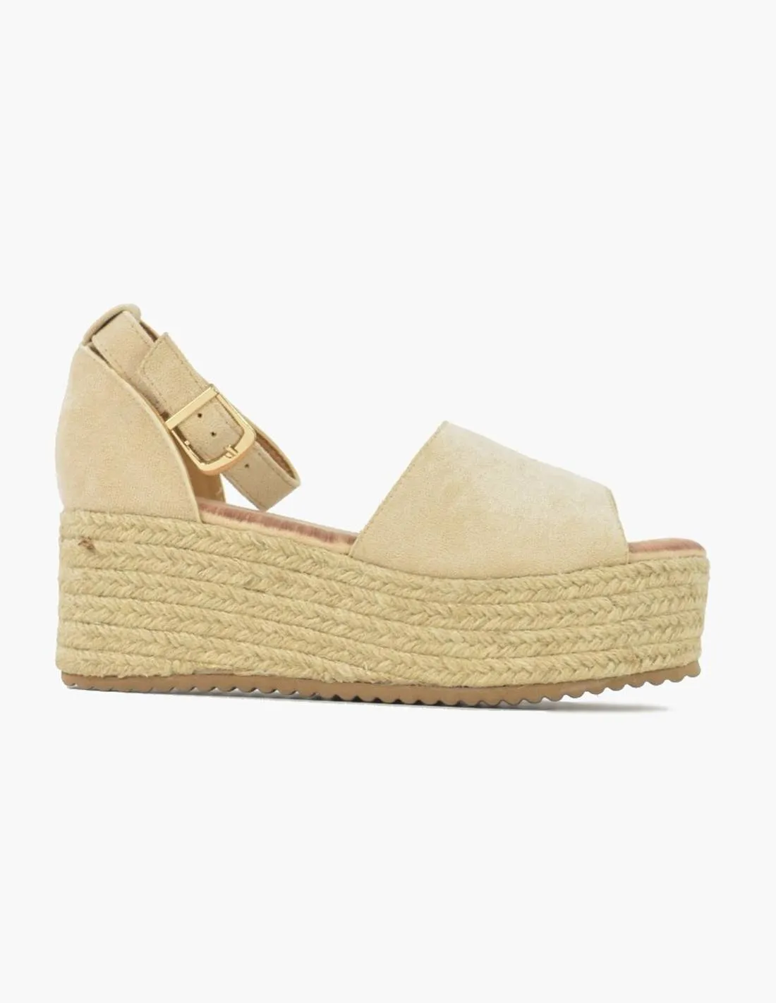 Sandalias beige de plataforma | Esparto