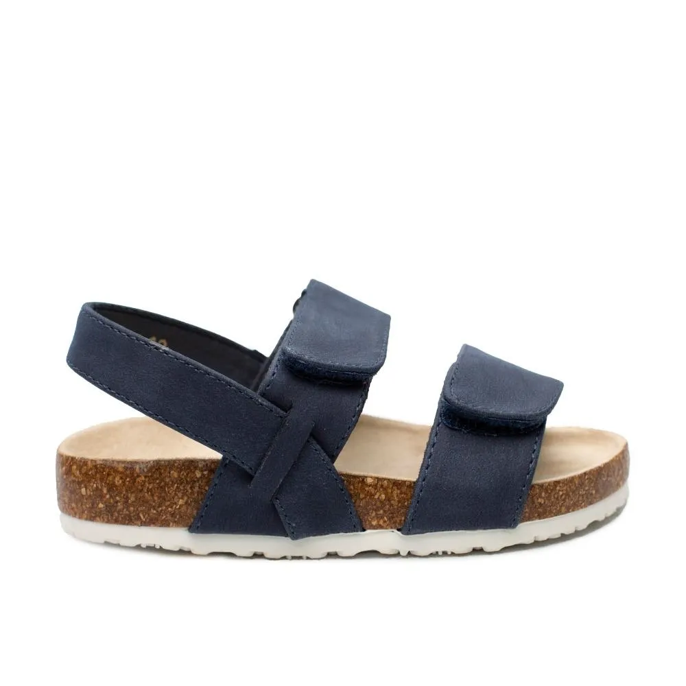 Sandalias Bio Azul Marino niño Con Velcro