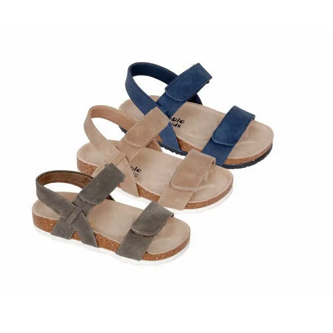 Sandalias Bio Azul Marino niño Con Velcro