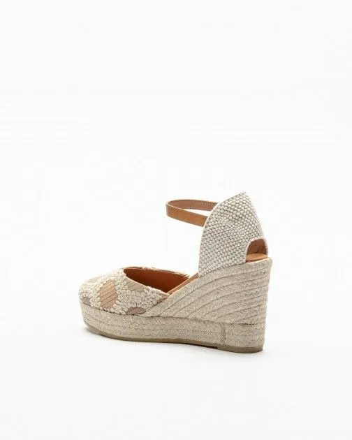 Sandalias con cuña PROF 24136 Beige