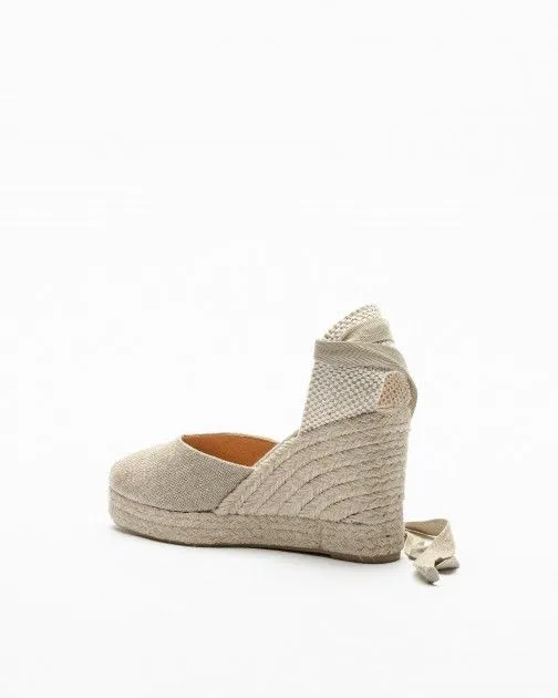 Sandalias con cuña PROF 24YU003-01 Beige