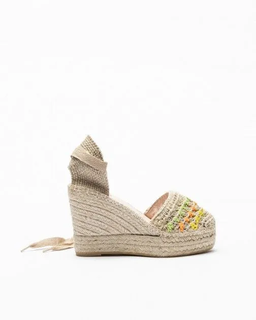 Sandalias con cuña PROF Alba11 Beige