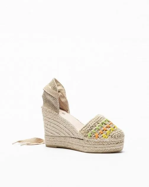 Sandalias con cuña PROF Alba11 Beige