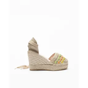 Sandalias con cuña PROF Alba11 Beige